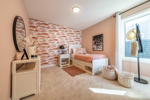 381 Sora Park Se, Calgary, AB - Indoor Photo Showing Bedroom