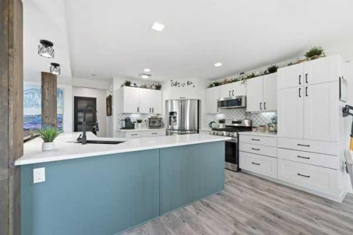 13 Assinger Avenue, Red Deer, AB - Indoor Photo Showing Kitchen With Upgraded Kitchen