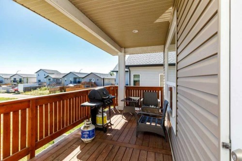 77 Alderwood Close, Blackfalds, AB - Outdoor With Deck Patio Veranda With Exterior