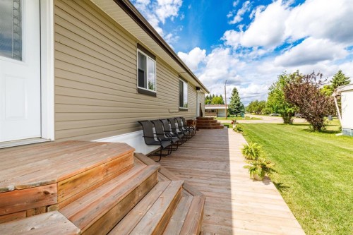 4705 45 Avenue, Alix, AB - Outdoor With Deck Patio Veranda With Exterior