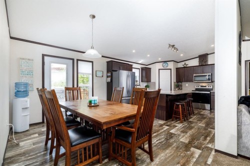4705 45 Avenue, Alix, AB - Indoor Photo Showing Dining Room
