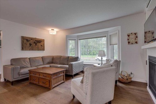 109 Selkirk Boulevard, Red Deer, AB - Indoor Photo Showing Living Room With Fireplace