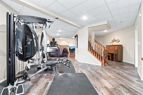 2 Pheasantback Close, Stettler, AB - Indoor Photo Showing Gym Room