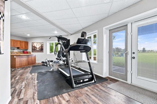 2 Pheasantback Close, Stettler, AB - Indoor Photo Showing Gym Room