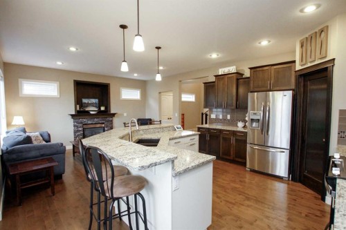 20 Connaught Crescent, Red Deer, AB - Indoor Photo Showing Kitchen With Stainless Steel Kitchen With Double Sink