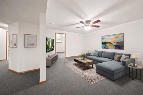 4233 33 Street, Red Deer, AB - Indoor Photo Showing Living Room