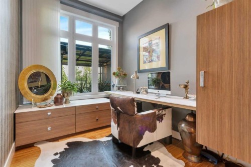 31 Leaside Crescent, Sylvan Lake, AB - Indoor Photo Showing Office