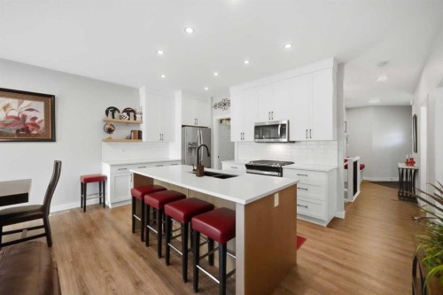 5 Tindale Place, Red Deer, AB - Indoor Photo Showing Kitchen With Upgraded Kitchen
