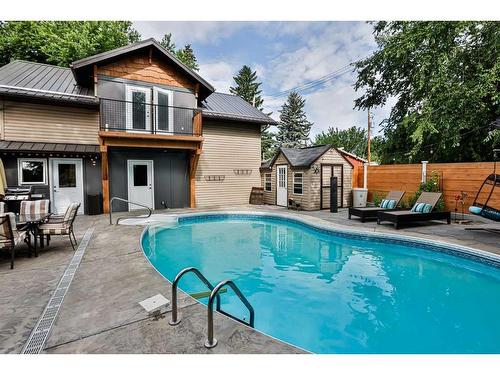 1715 7 Avenue South, Lethbridge, AB - Outdoor With In Ground Pool With Deck Patio Veranda With Exterior