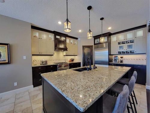 3204 23 Street, Coaldale, AB - Indoor Photo Showing Kitchen With Double Sink With Upgraded Kitchen