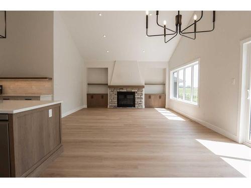 1632 Sixmile View South, Lethbridge, AB - Indoor With Fireplace