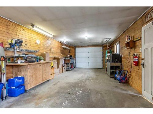 119 Milnes Street, Nobleford, AB - Indoor Photo Showing Garage