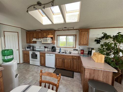 92018 Range Road 223, Coalhurst, AB - Indoor Photo Showing Kitchen With Double Sink