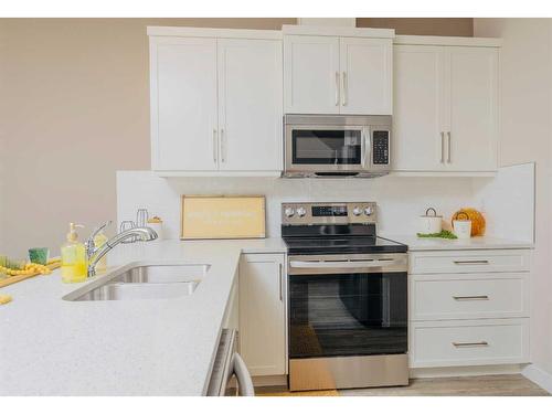 3-1604 Stafford Drive North, Lethbridge, AB - Indoor Photo Showing Kitchen With Double Sink