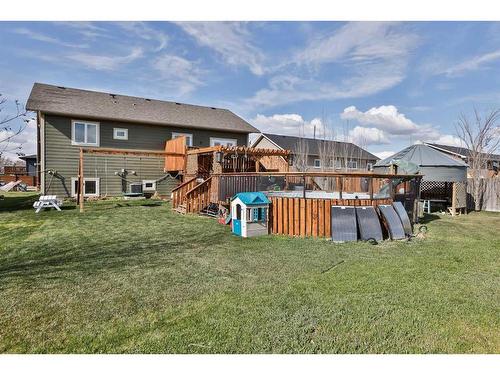 705 10 Avenue West, Barnwell, AB - Outdoor With Above Ground Pool With Exterior