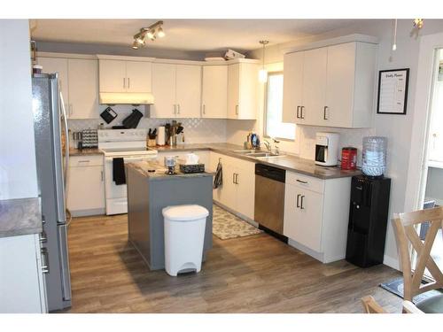 619 Centennial Avenue, Picture Butte, AB - Indoor Photo Showing Kitchen With Double Sink
