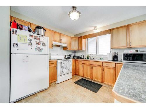 182 Oxford Road West, Lethbridge, AB - Indoor Photo Showing Kitchen With Double Sink