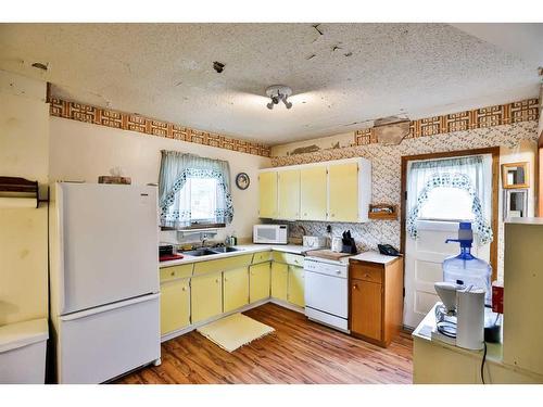 419 12 Street North, Lethbridge, AB - Indoor Photo Showing Kitchen With Double Sink