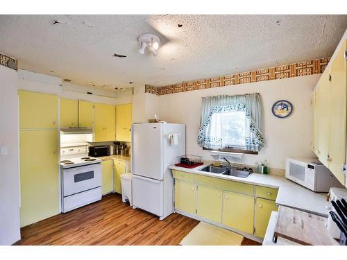 419 12 Street North, Lethbridge, AB - Indoor Photo Showing Kitchen With Double Sink