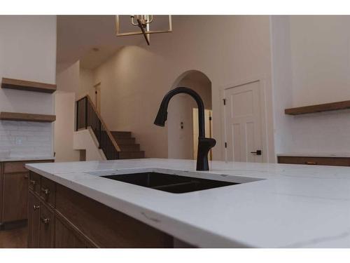 2153 21A Street, Coaldale, AB - Indoor Photo Showing Kitchen With Double Sink