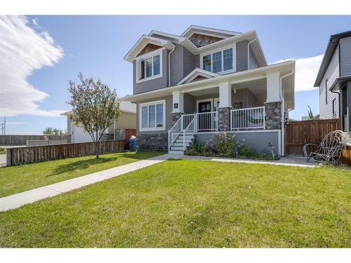 55 Riverhurst Cove West, Lethbridge, AB - Outdoor With Deck Patio Veranda With Facade