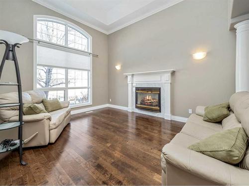 24 Fairmont Point South, Lethbridge, AB - Indoor Photo Showing Living Room With Fireplace