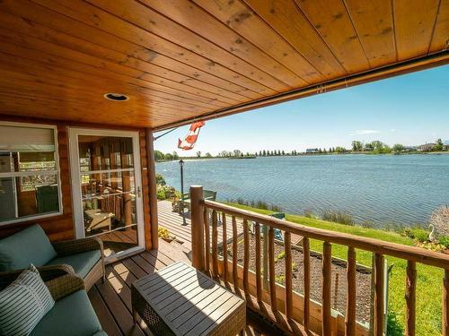 16 Mountain Vista Estates Drive, Hill Spring, AB - Outdoor With Body Of Water With Deck Patio Veranda With View With Exterior