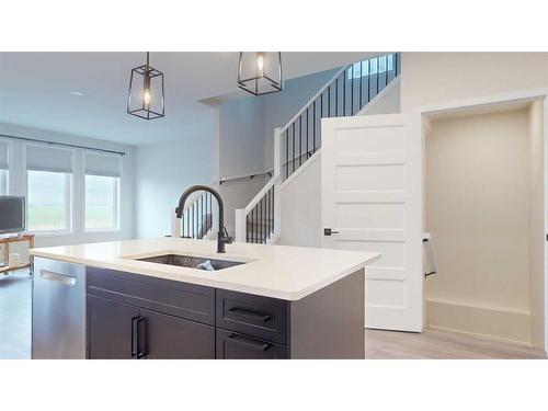 253 Rivergrove Chase West, Lethbridge, AB - Indoor Photo Showing Kitchen With Double Sink