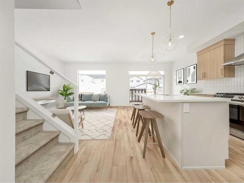 27 Miners Road West, Lethbridge, AB - Indoor Photo Showing Kitchen With Upgraded Kitchen