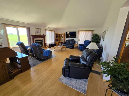 94065 Rr 211, Rural Lethbridge County, AB - Indoor Photo Showing Living Room With Fireplace