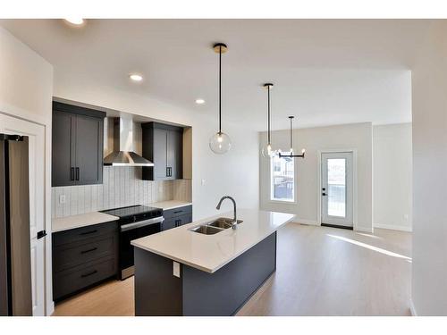 324 Aquitania Boulevard West, Lethbridge, AB - Indoor Photo Showing Kitchen With Double Sink With Upgraded Kitchen