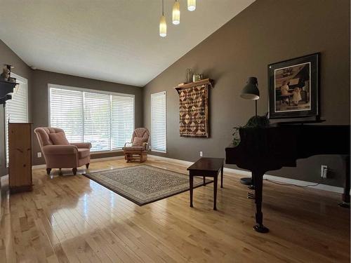 317 Jerry Potts Boulevard West, Lethbridge, AB - Indoor Photo Showing Living Room With Fireplace