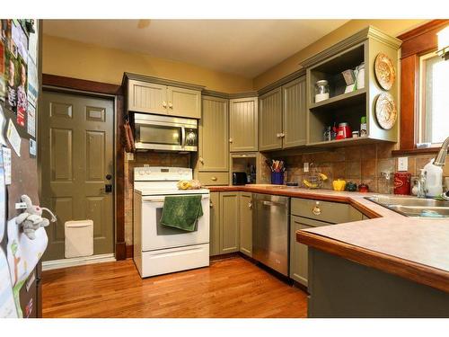 744 17 Street North, Lethbridge, AB - Indoor Photo Showing Kitchen With Double Sink