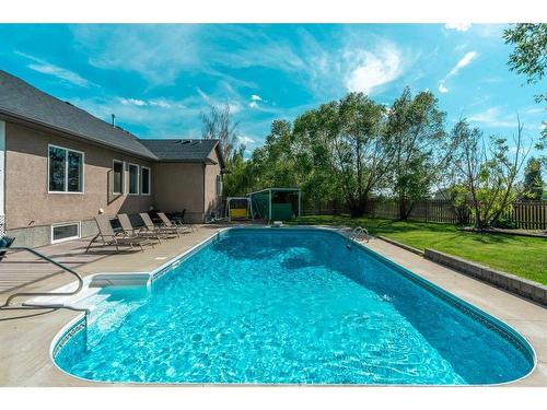 29 Huckleberry Crescent, Rural Taber, M.D. Of, AB - Outdoor With In Ground Pool With Backyard