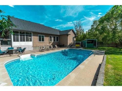 29 Huckleberry Crescent, Rural Taber, M.D. Of, AB - Outdoor With In Ground Pool With Backyard
