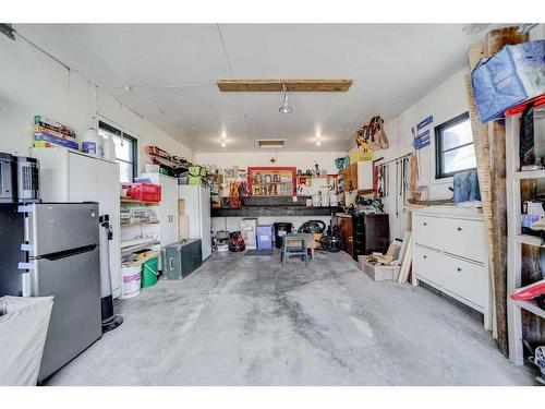 23017 27 Avenue, Bellevue, AB - Indoor Photo Showing Garage