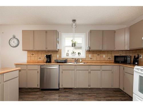 165 Lakhota Crescent West, Lethbridge, AB - Indoor Photo Showing Kitchen With Double Sink