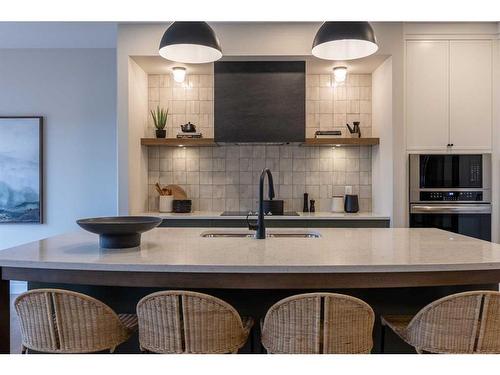 39 Rivergrove Lane West, Lethbridge, AB - Indoor Photo Showing Kitchen With Double Sink With Upgraded Kitchen