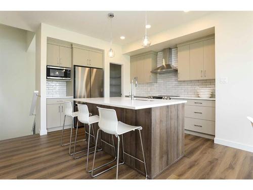 541 Malahat Green West, Lethbridge, AB - Indoor Photo Showing Kitchen With Stainless Steel Kitchen With Upgraded Kitchen