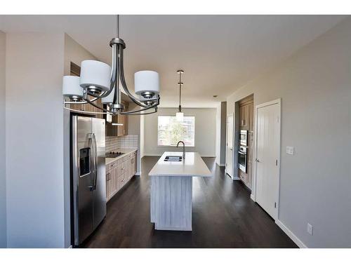 1017 Alice Birch Point North, Lethbridge, AB - Indoor Photo Showing Kitchen With Double Sink With Upgraded Kitchen