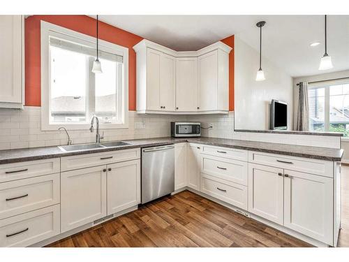 417 Sundance Place, Coalhurst, AB - Indoor Photo Showing Kitchen With Double Sink