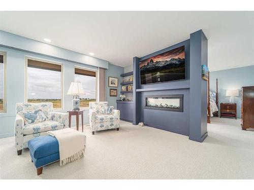 1401 Halifax Road West, Lethbridge, AB - Indoor Photo Showing Living Room With Fireplace