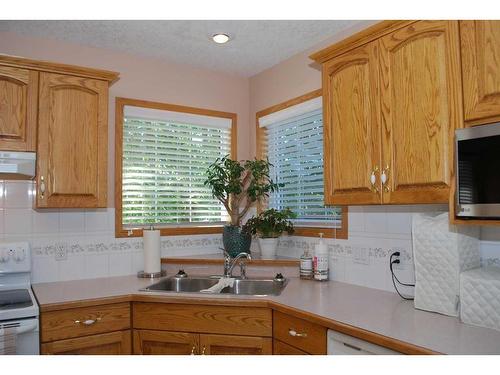 54 Cougar Road North, Lethbridge, AB - Indoor Photo Showing Kitchen With Double Sink