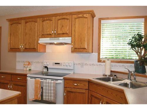 54 Cougar Road North, Lethbridge, AB - Indoor Photo Showing Kitchen With Double Sink