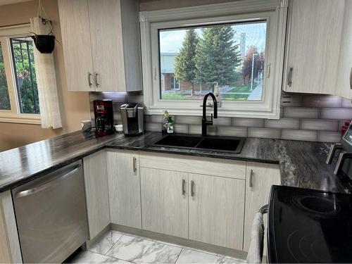 2218 6A Avenue North, Lethbridge, AB - Indoor Photo Showing Kitchen With Double Sink