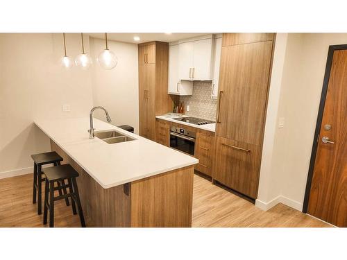 331-102 Scenic Drive North, Lethbridge, AB - Indoor Photo Showing Kitchen With Double Sink