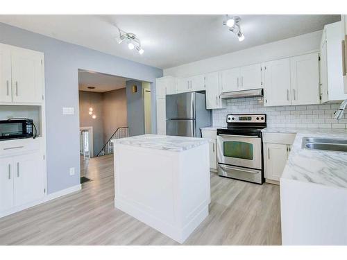 59 Laval Boulevard West, Lethbridge, AB - Indoor Photo Showing Kitchen With Double Sink