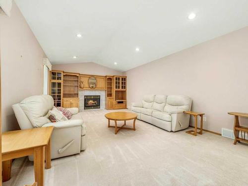 1314 Waterton Road South, Lethbridge, AB - Indoor Photo Showing Living Room With Fireplace