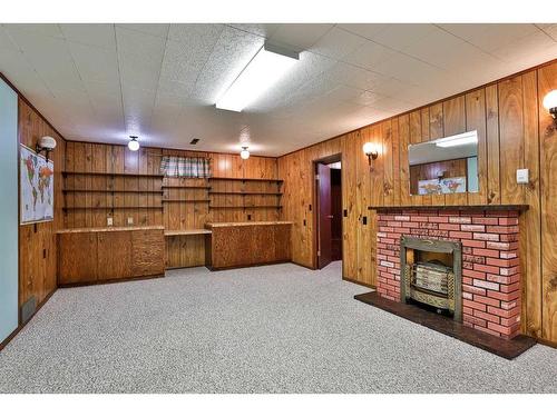 551 16 Street, Fort Macleod, AB - Indoor Photo Showing Other Room With Fireplace