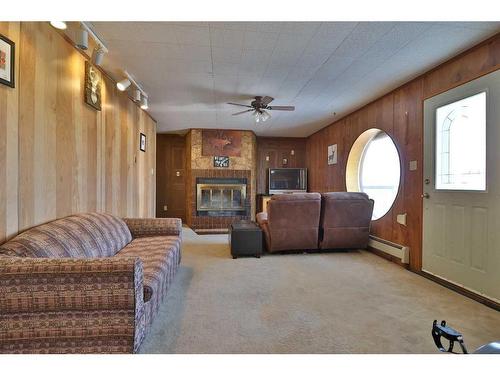 172036 Twp Rd 3-4, Rural Warner No. 5, County Of, AB - Indoor Photo Showing Living Room With Fireplace